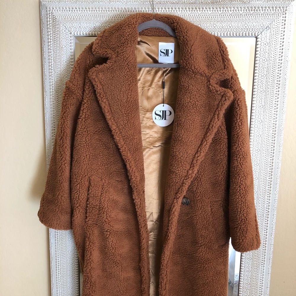 SOLD - SJP Shannen Jai Oversized Teddy Coat XS/S